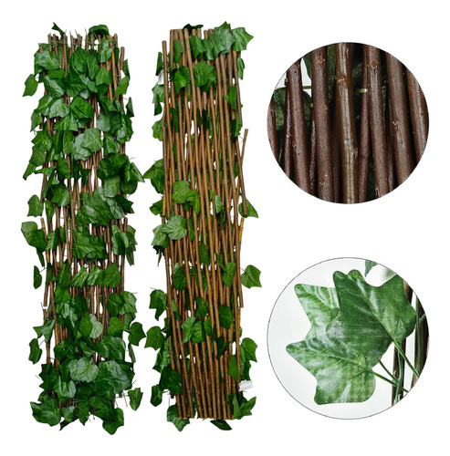 Muro Verde Expandible Follaje Hoja Artificial 1.2 X 3 1 Pz