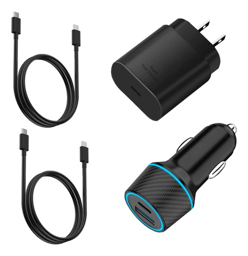 ~? 25w Super Fast Charger Type C Wall / Car Charger Combo Ki
