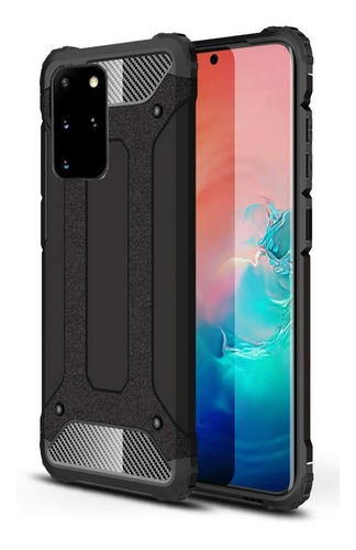 Capa Anti-impacto Hybrid Rugged P/ Samsung Galaxy S20+ Preta