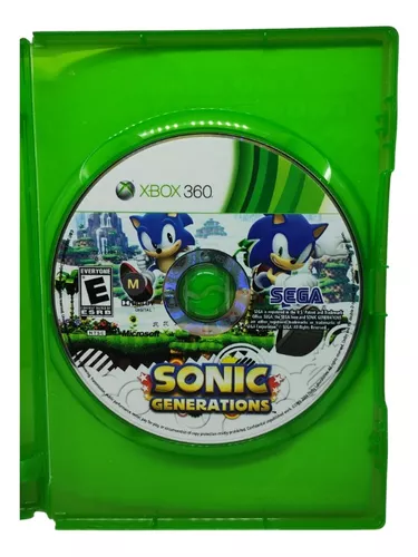 JOGO SONIC GENERATION XBOX 360 MIDIA FISICA USADO