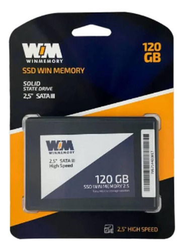 Disco Solido Ssd 120gb 520/500 Mbps Sata Iii 2,5 Win Memory