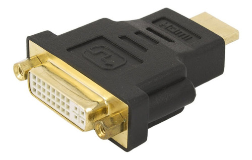 Adaptador Conector Hdmi Macho X Dvi-d Fêmea 24+5 Dourado