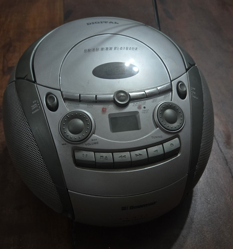 Radio Equipo De Musica Radio Am Fm Con Detalles Gris (Usado)
