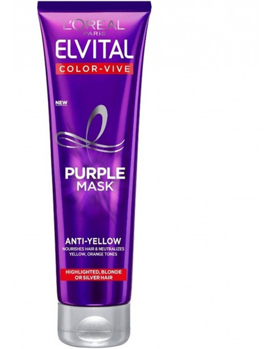 Imagen 1 de 6 de Mascarilla Violeta Matizadora X150ml Elvive Loreal Paris