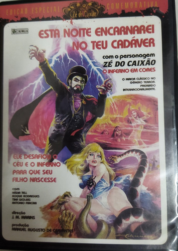 Dvd Esta Noite Encarnarei No Teu Cadáver - Zé Do Caixão