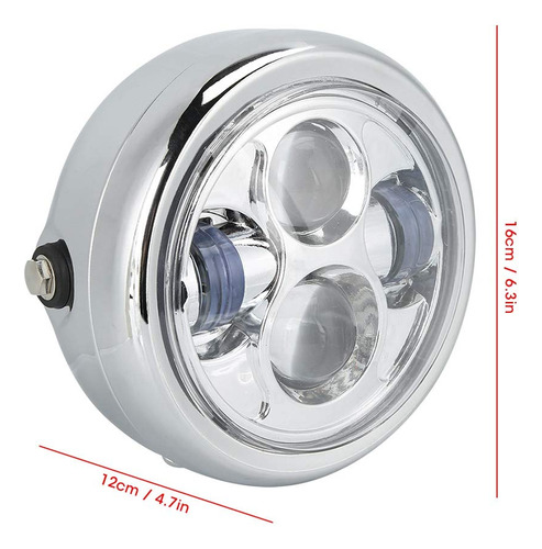 Faro Redondo Estilo Retro Para Motocicleta Cg125 Gn125