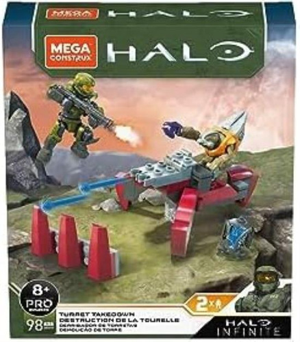 Mega Construx Halo Infinite Turret Takedown 2 Figuras Pro Bu