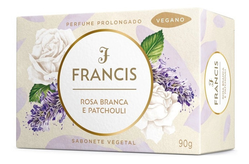 Sabonetes Francis Rosa Branca E Patchouli Kit C/24