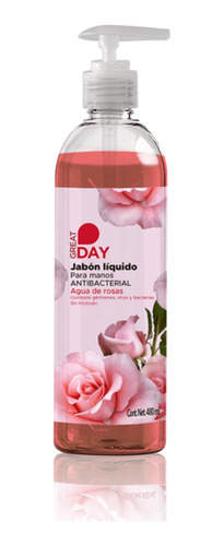 Jabón Líquido Para Manos Great Day Rosas 480ml