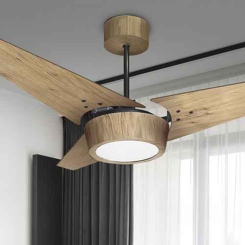 Ventilador De Teto Com Controle Remoto Taípe (110v) Ventex Estrutura Marrom-claro Pás Marrom Diâmetro 122 Frequência 60hz Material Das Pás Madeira Quantidade De Pás 3 110v