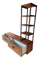 Comprar Rack Aéreo Para Tv, Estantería Hierro Y Madera Para Tv