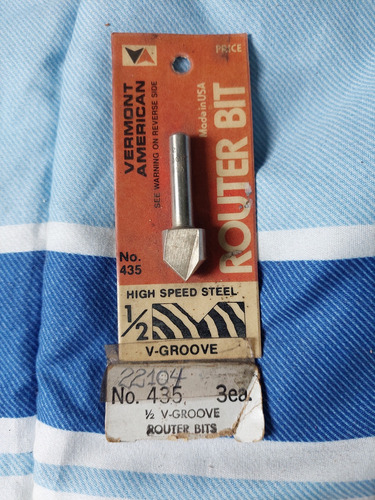 Vermont American, Router Bit No. 22104 (435) U.s.a. Broca