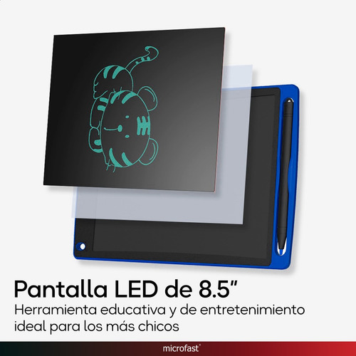 Pizarra Tablet Mágica Digital Trazo Verde Lcd Infantil Lápiz