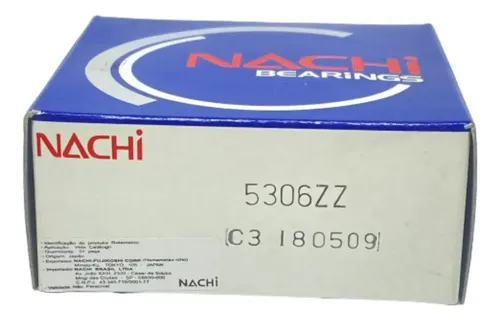 Rolamento 5306 Zzc3 De Contato Angular 30x72x30,2 - Nachi