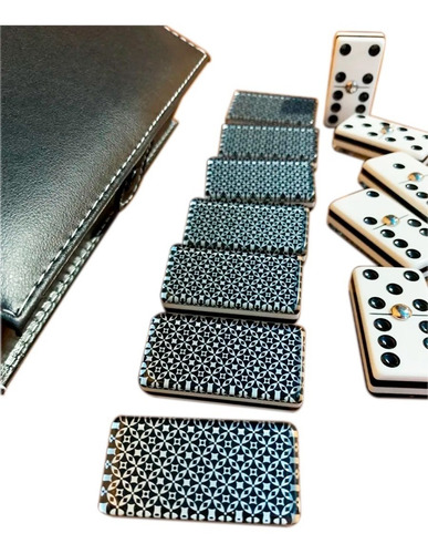 Domino Rombos Plata + Baraja Bicycle Standard Azul Y Roja