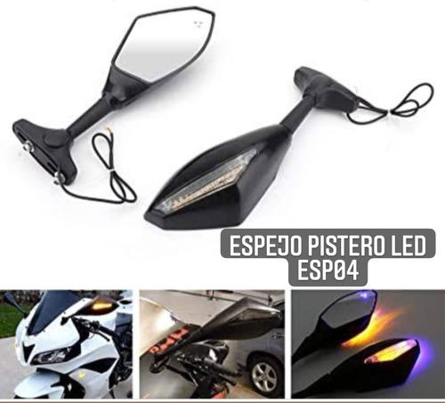 Espejo Led Pistero Negro 