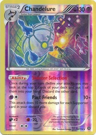 Cartas Pokemon Chandelure 50/114 Reverse Steam Siege Sts (Usado)