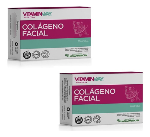 Suplemento Dietario Vitamin Way Colágeno Facial X30 Caps X2