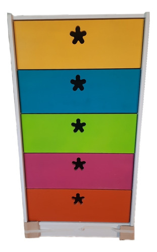 Cajonera Infantil De 5 C Multicolor Con Flores