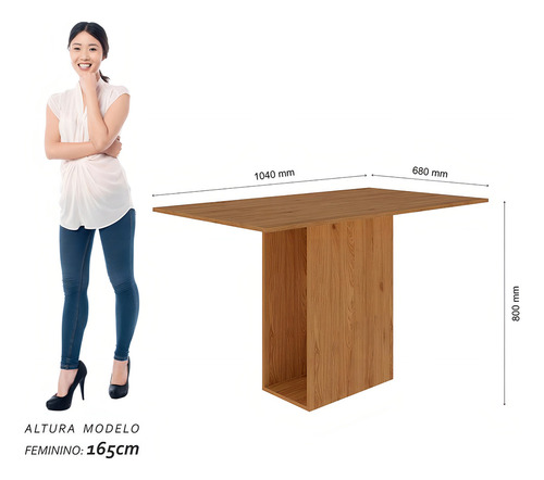 Mesa Com 4 Cadeiras Sala De Jantar Samoa Cin/bege - M A Cor Cinamomo/bege 03 Desenho do tecido das cadeiras Suede