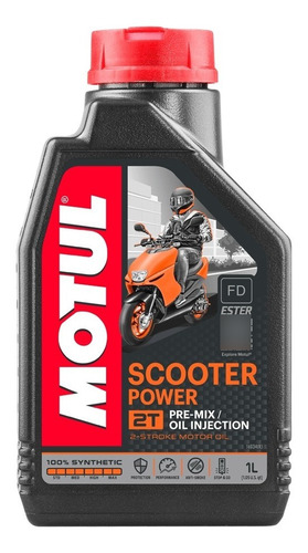 Aceite Motul Scooter Power 2t 100% Sintetico 