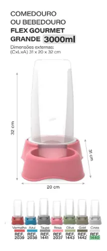 Comedero Bebedero Dispenser Alimento Agua Perros Gatos Tolva