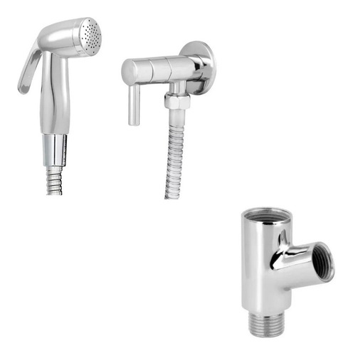 Ducha Higiênica Com Adaptador Y E Flexível 1,20m Banheiro