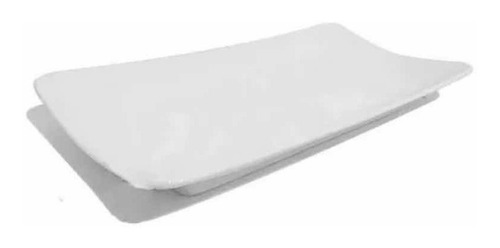 Plato Sushi 30 X 15 Cm Blanco Melamina Restaurantes 48 Pz