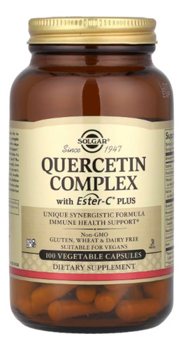 Quercetina Complejo Con Ester C Plus Solgar 100caps Sistema