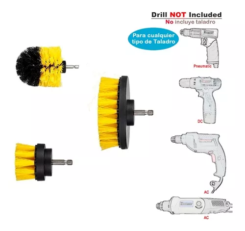 Cepillo Limpieza Hogar Cocina Muebles Colchón Para Taladro
