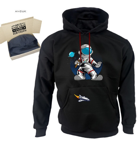 Imagen 9 de 10 de Buzo Hoodie Personalizado Saco Astronauta Art Unisex Algodón