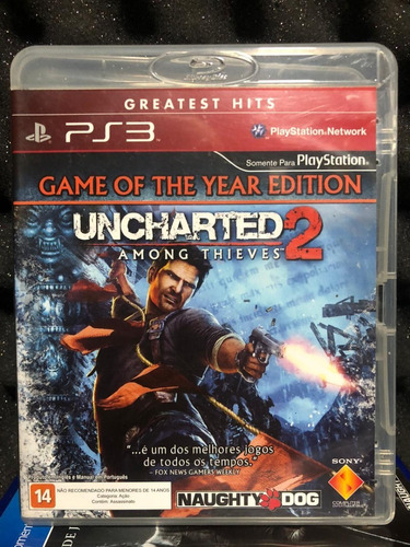 Jogo Ps3 Uncharted 2 Among Thieves Mídia Física Original 