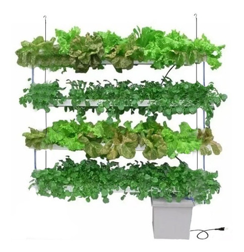 Hidroponia  Cultivo Hidroponico Vertical Set Kit 4 Niveles 