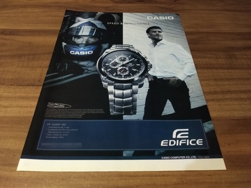 (pg679) David Coulthard * Publicidad Casio