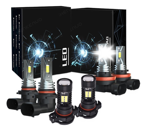 Faros 9005 H11 Foco Kit Led Luz Alta Y Baja 16000lm Canbus