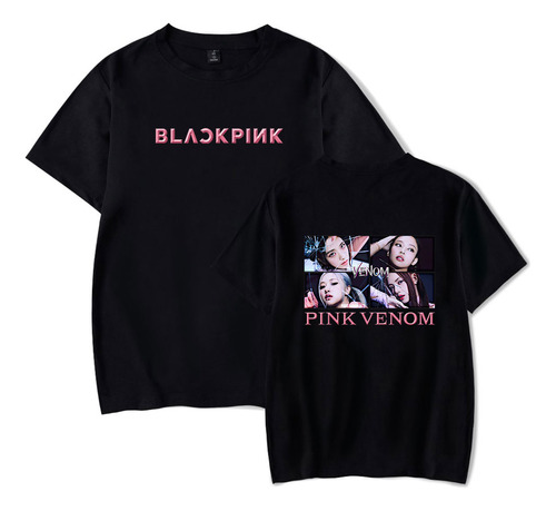 Playera Blackpink Merch Pink Venom Merch Para Hombre, Manga