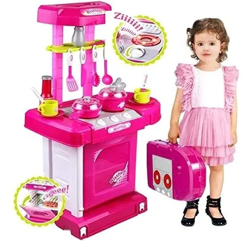 Valija Maletin Cocina Magica Portatil Juego Juguete De Nena | Envío gratis