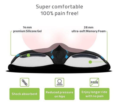 Asiento Bicicleta Cojin Funda Cobertor Silicona