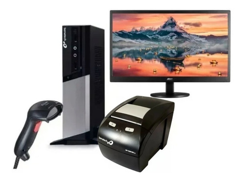 Imagem 1 de 6 de Pdv+monitor 18.5 Aoc+leitor+ Impressora Mp4200 Usb C/ Rede