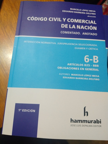 López Mesa Código Civil Y Comercial Comentado 6b Obligacion