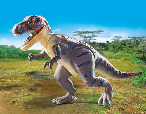 Playmobil Trex Dinosaurio + Figura Exp. Moto 46pcs 71524 T-rex Dinosaurio