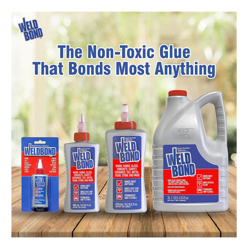 Cola Não Tóxica Weldbond 60 Ml 2 Cola Adesiva Para Madeira