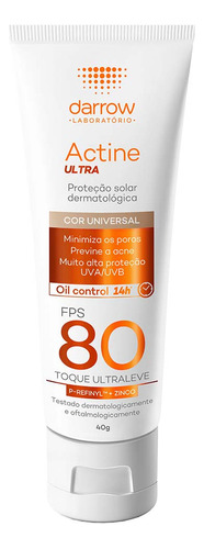 Actine Protetor Solar Ultra Color Fps80 40g
