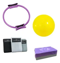 Comprar Kit Set Pilates Yoga Aro Pilates + Pelota Antiburst + Block