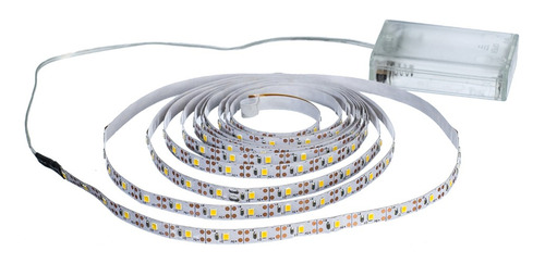 Tira Luces Led Luz Calida Fria Adhesiva A Pilas Flexible