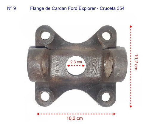 Flange De Cardan  Ford Explorer Cruceta 354 (9) 