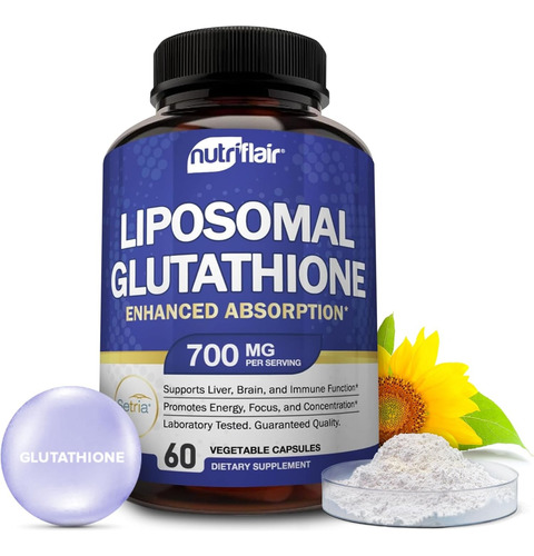 Suplemento Nutriflair Glutation Liposomal Setria 700mg 60cap