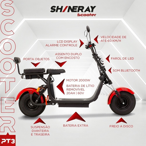 Shineray Scooter Pt3 2021 Preta