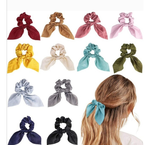 Scrunchies Con Lazos 