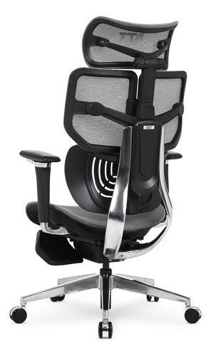Cadeira Office Dt3 Frost Ft (com Apoio De Pé) - 14210-8 Cor Cinza Material Do Estofamento Mesh Vintex-f